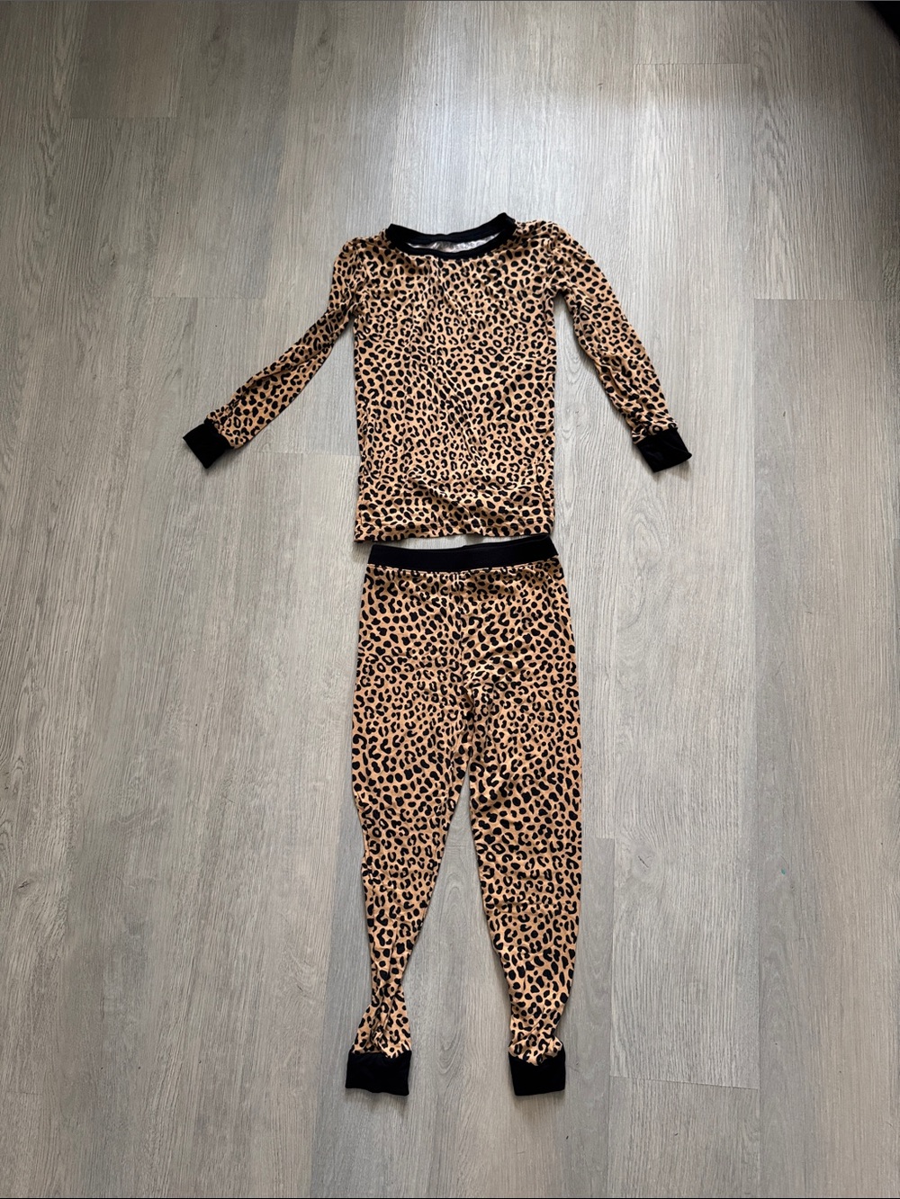 Little Sleepies- 4T Leopard Print Kids Pajama Set. Gently Used Condition.